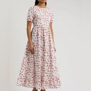 Sister Jane White and Red Floral Maxi Dress